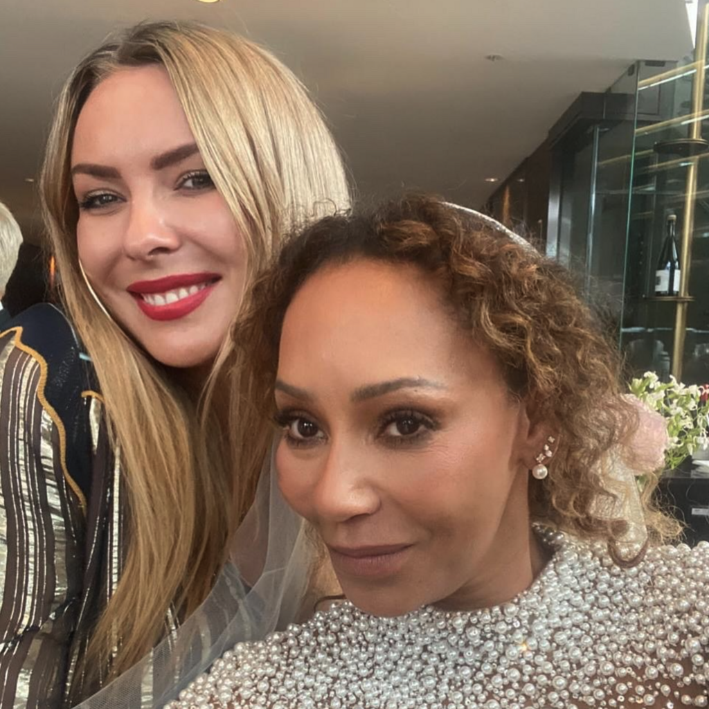 Edy London(Left) top eyelash specialist London, with Mel B from the Spice girls (right)